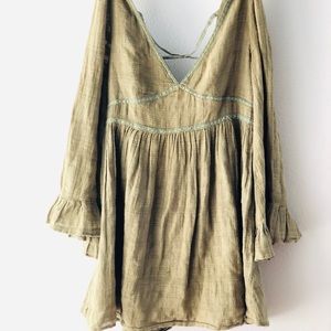 Vintage Bohemian Hazel Green Dress